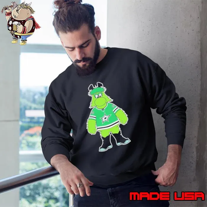 Dallas Stars Mascot NHL Team Hockey Shirt Sweatshirt