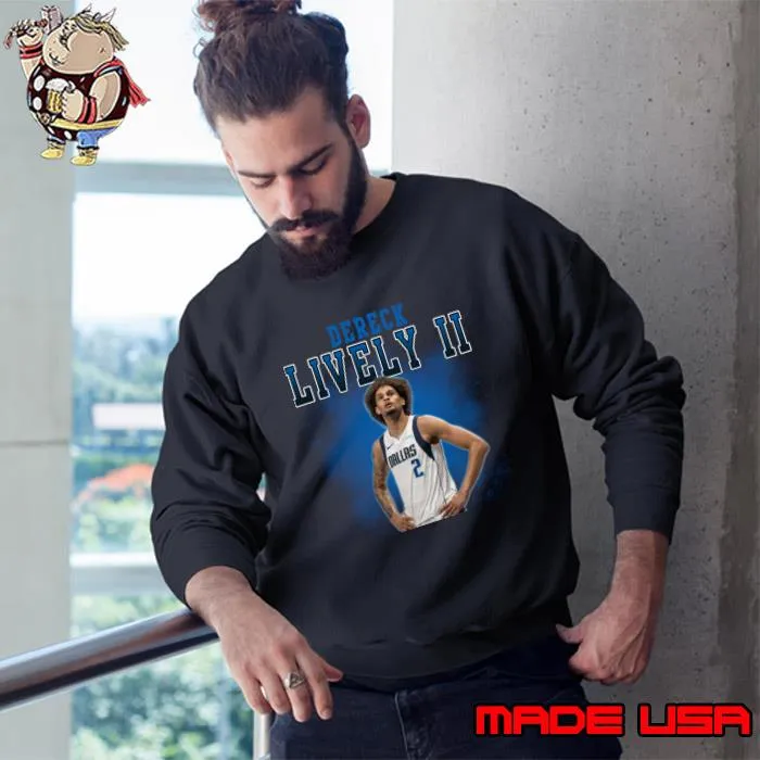Dereck Lively II American professional basketball player for Dallas Mavericks T-Shirt Sweatshirt