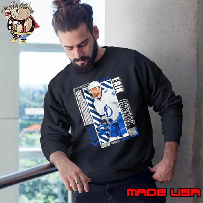 Erik Cernak Paper Slovak professional ice hockey defenceman for Tampa Bay Lightning T-Shirt Sweatshirt