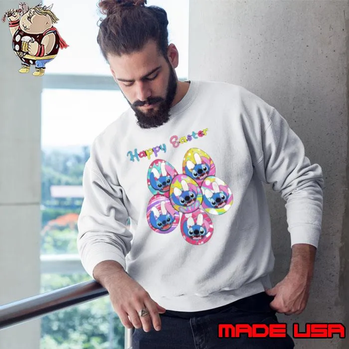 Happy Easter Disney Stitch Bunny s Sweatshirt