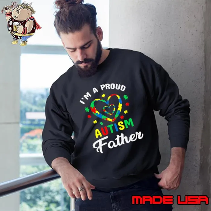 I'm a proud autism father heart T-Shirt