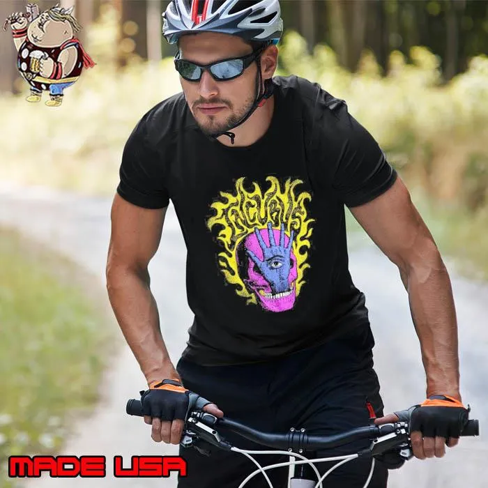 Incubus Flaming Skull Hand Shirt Unisex