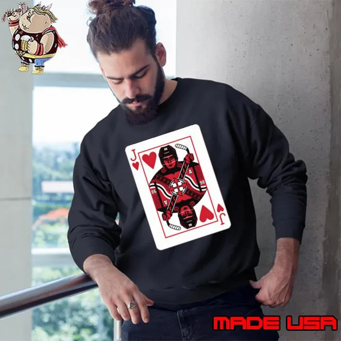 Jack Hughes Jack Of Hearts American professional ice hockey center T-Shirt Sweatshirt