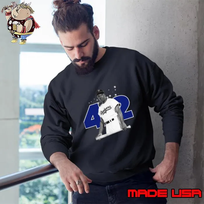 Jackie Robinson American professional baseball player first African American T-Shirt Sweatshirt