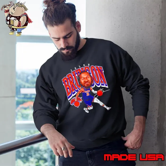 Jalen Brunson New York Knicks Cartoon s Sweatshirt