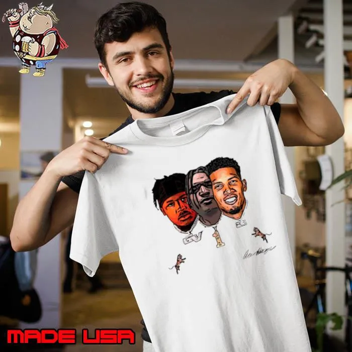 Joe Burrow Ja’marr Chase Tee Higgins Tyler Boyd Tres Amigos Shirt Unisex