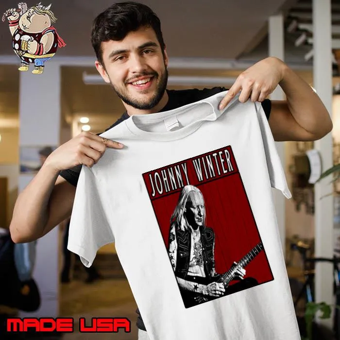 Johnny Winter American rock and blues musician T-Shirt Unisex