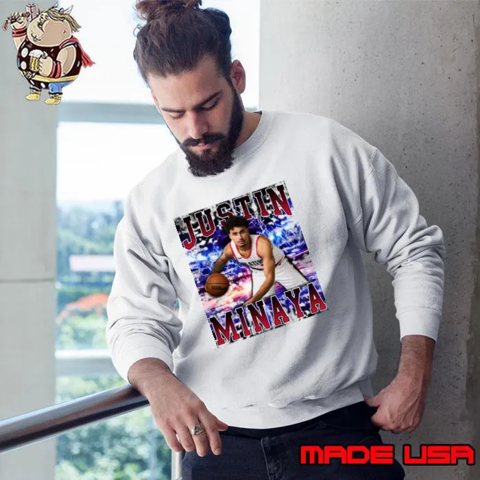 Justin Minaya Dominican-American professional basketball player the Portland Trail Blazers Sweatshirt