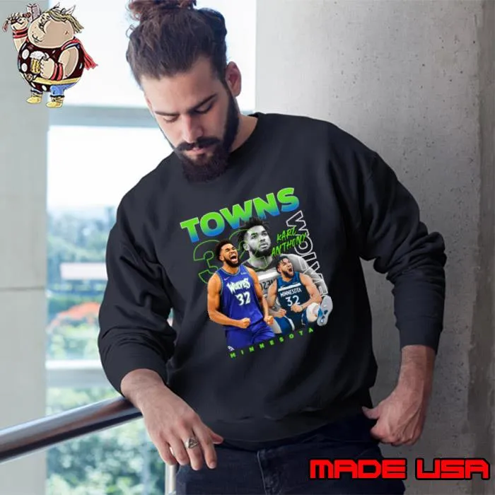 Karl-Anthony Towns Collage Dominican-American professional basketball player T-Shirt Sweatshirt