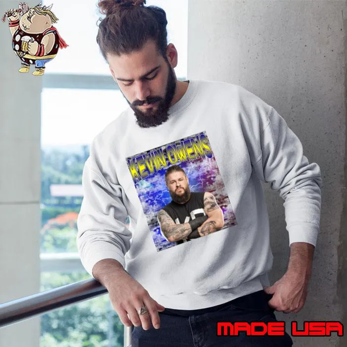 KEVIN OWENS Canadian professional wrestler performs on the SmackDown brand under T-Shirt Sweatshirt