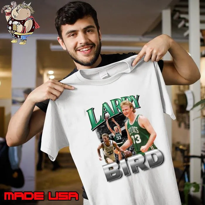 Larry Bird Collage American former professional basketball player T-Shirt Unisex