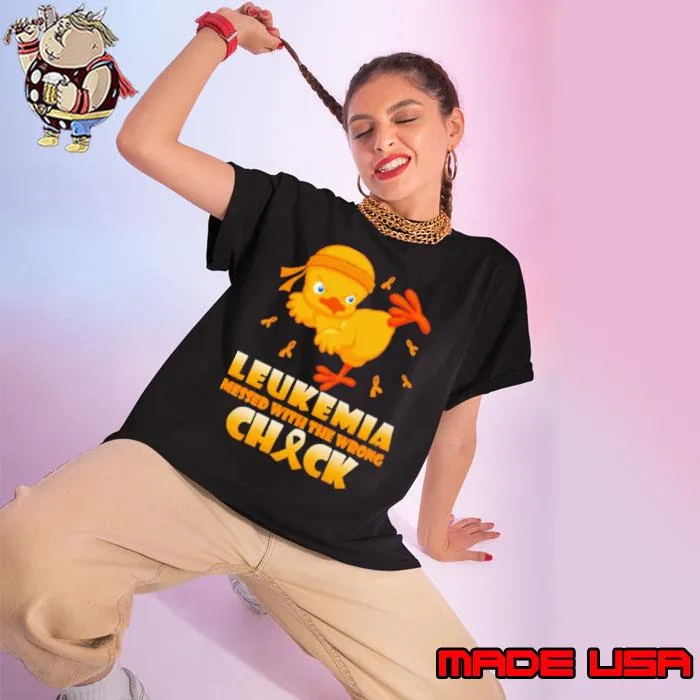 Leukemia messed with the wrong chick s Ladies tee