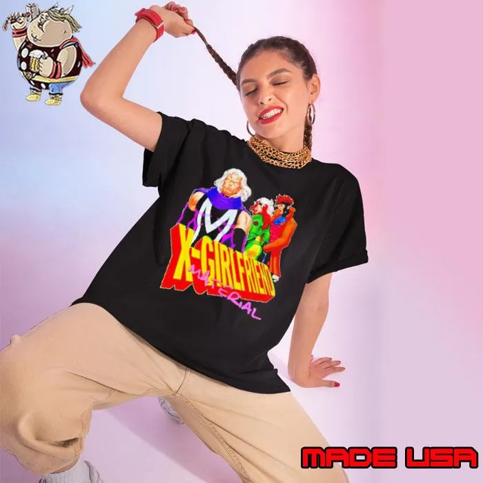 Magneto Rogue and Gambit X Girlfriend Material s Ladies tee