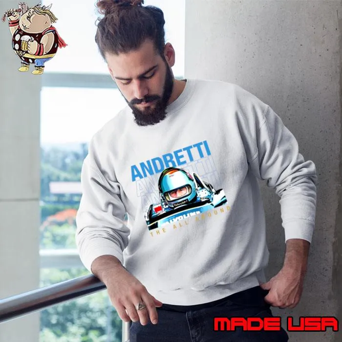 Mario Andretti Italian-born American former racing driver 1978 Champion Retro T-Shirt Sweatshirt