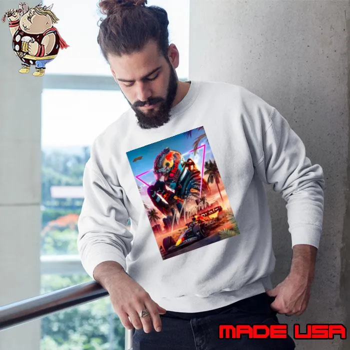 Max Verstappen MiamiGP Belgian and Dutch racing driver competing T-Shirt Sweatshirt