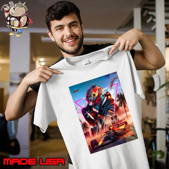Max Verstappen MiamiGP Belgian and Dutch racing driver competing T-Shirt Unisex