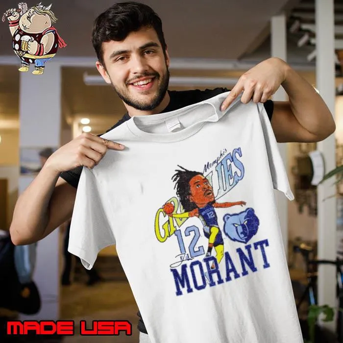 Memphis Grizzlies Ja Morant Caricature s Unisex
