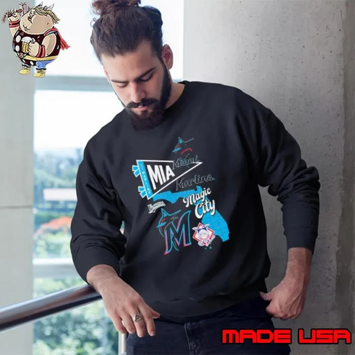 Miami Marlins Split Zone Magic City 2024 Shirt Sweatshirt