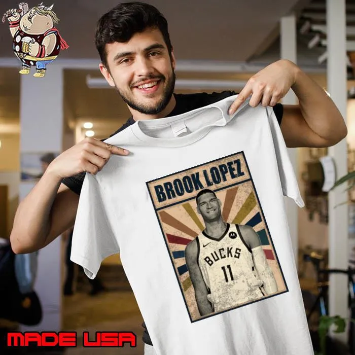 Milwaukee Bucks American professional basketball Brook Lopez T-Shirt Unisex