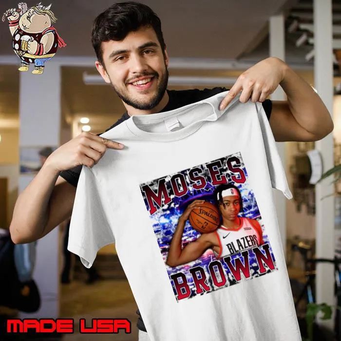 Moses Brown American professional basketball player for Portland Trail Blazers T-Shirt Unisex