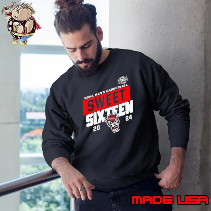 NC State Wolfpack 2024 Sweet 16 NCAA Shirt Sweatshirt