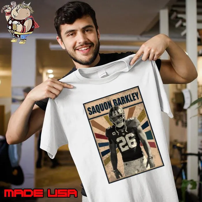 New York Giants American football running back Saquon Barkley T-Shirt Unisex