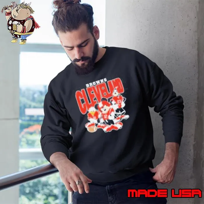 Official Cleveland Browns Mickey Donald Duck And Goofy Football Team 2024 shirt