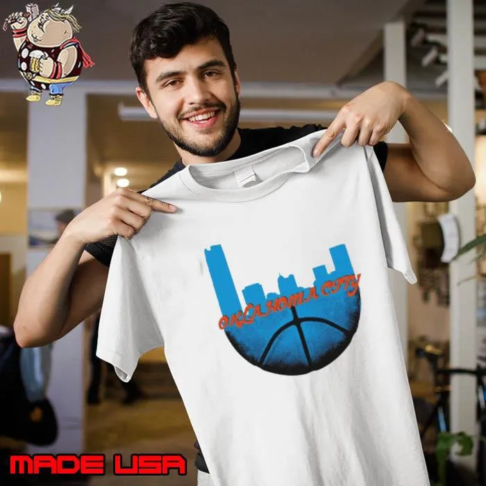 Oklahoma city basketball skyline s Unisex