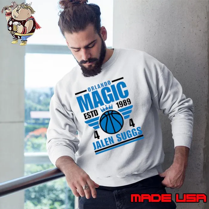 Orlando Magic Est 1989 Jalen Suggs 4 Basketball Retro T-Shirt Sweatshirt