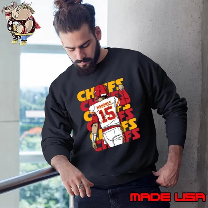 Patrick Mahomes Back American gridiron football quarterback T-Shirt Sweatshirt