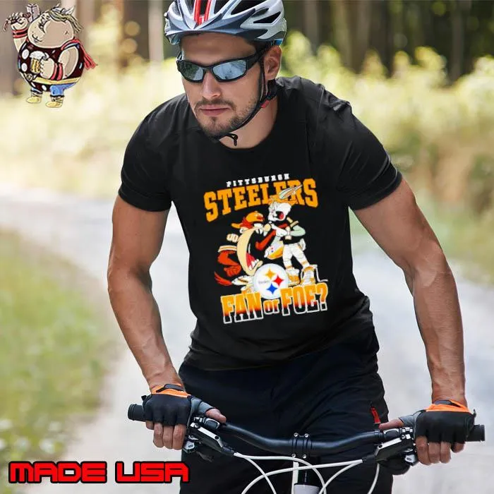 Pittsburgh Steelers Bugs Bunny and Taz Fan Or Foe shirt