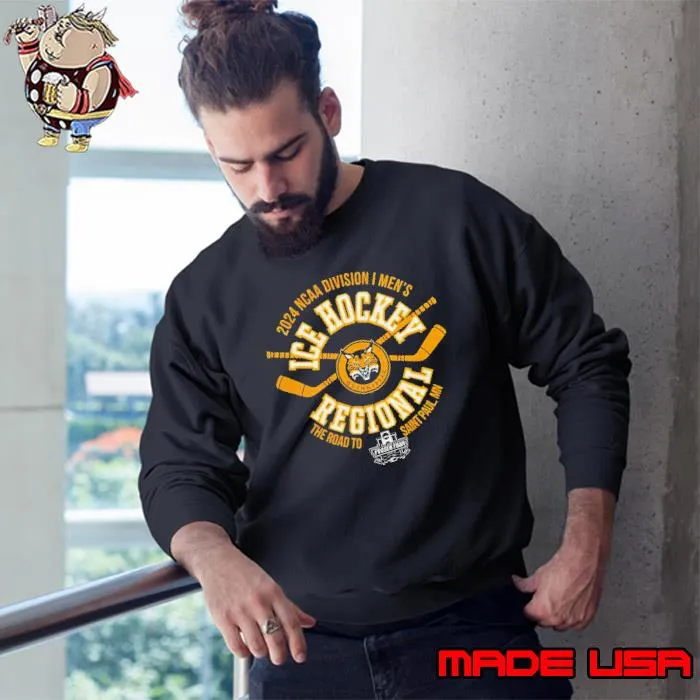 Quinnipiac Bobcats 2024 NCAA Division I Men’s Ice Hockey Regional Champion s Sweatshirt