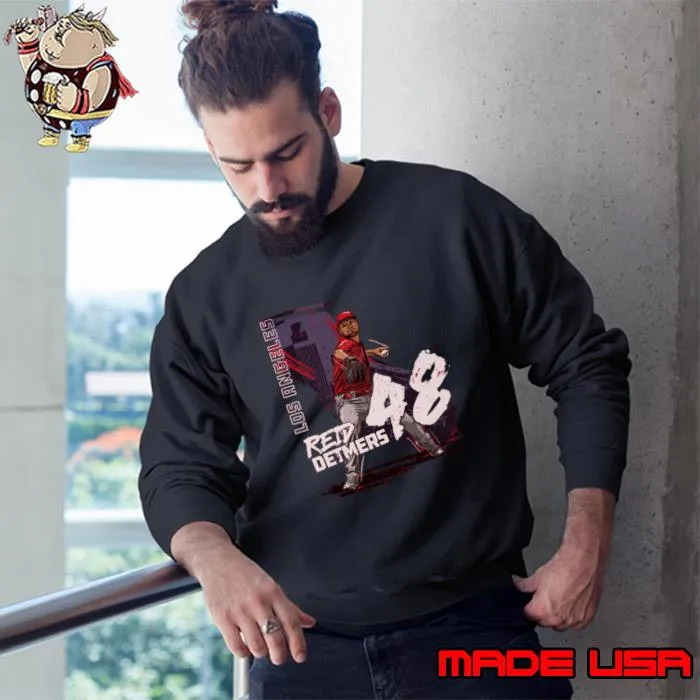 Reid Detmers American professional baseball pitcher Los Angeles A State T-Shirt Sweatshirt