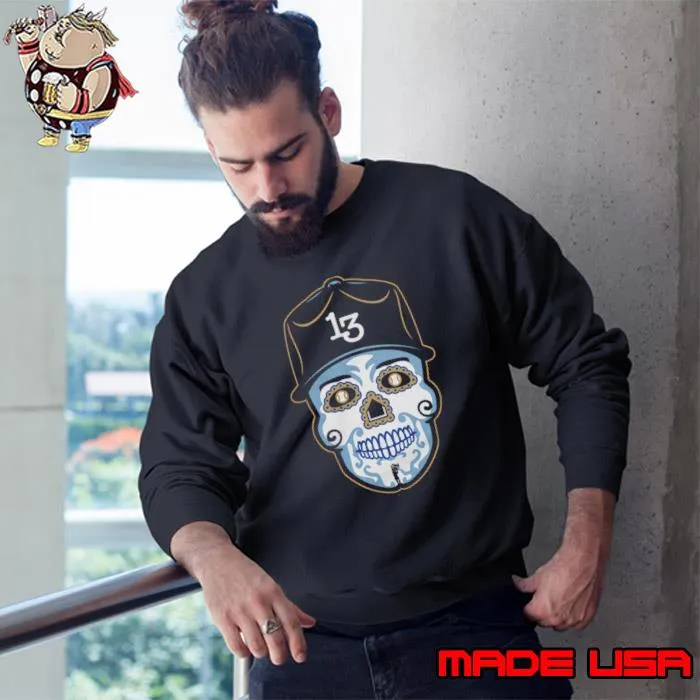 Salvador Perez Venezuelan-American professional baseball catcher Sugar Skull T-Shirt