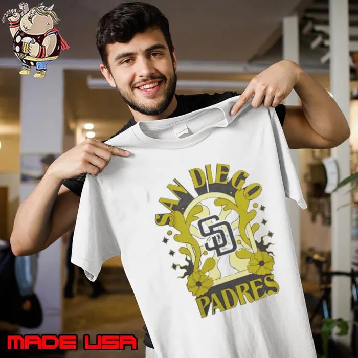 San Diego Padres New Era White Ringer Shirt