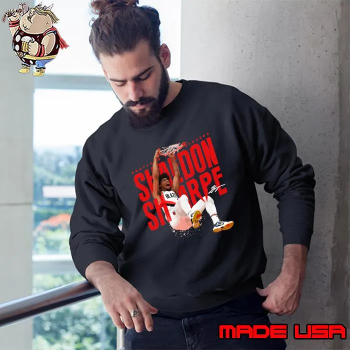 Shaedon Sharpe Canadian professional basketball player for the Portland Trail T-Shirt Sweatshirt