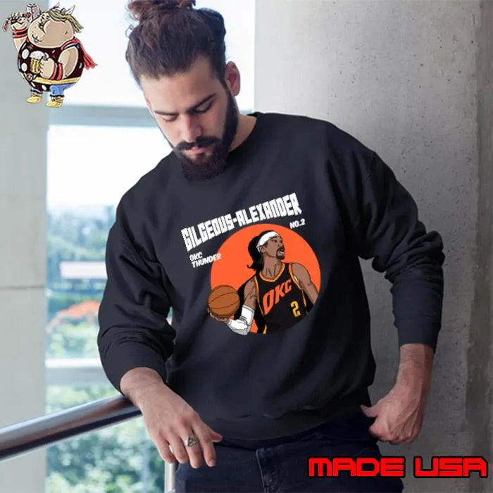 Shai Gilgeous-Alexander Comic Style Art T-Shirt Sweatshirt