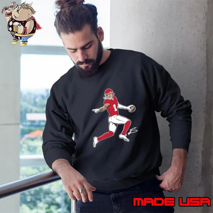 Stefon Diggs American football wide receiver for Houston Texans Superstar Pose T-Shirt