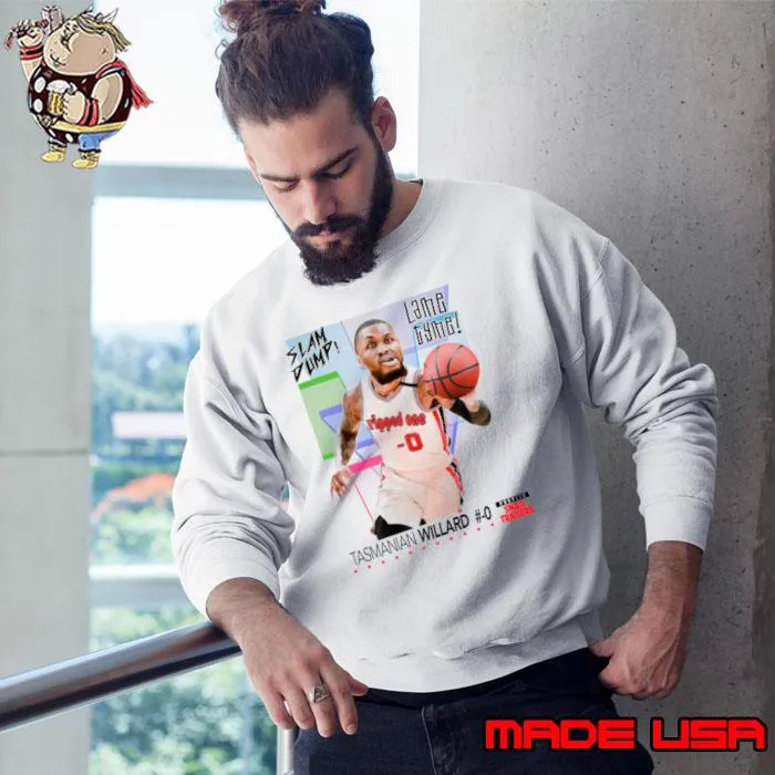 Tasmanian Willard Dump Sports Basketball T-Shirt Sweatshirt