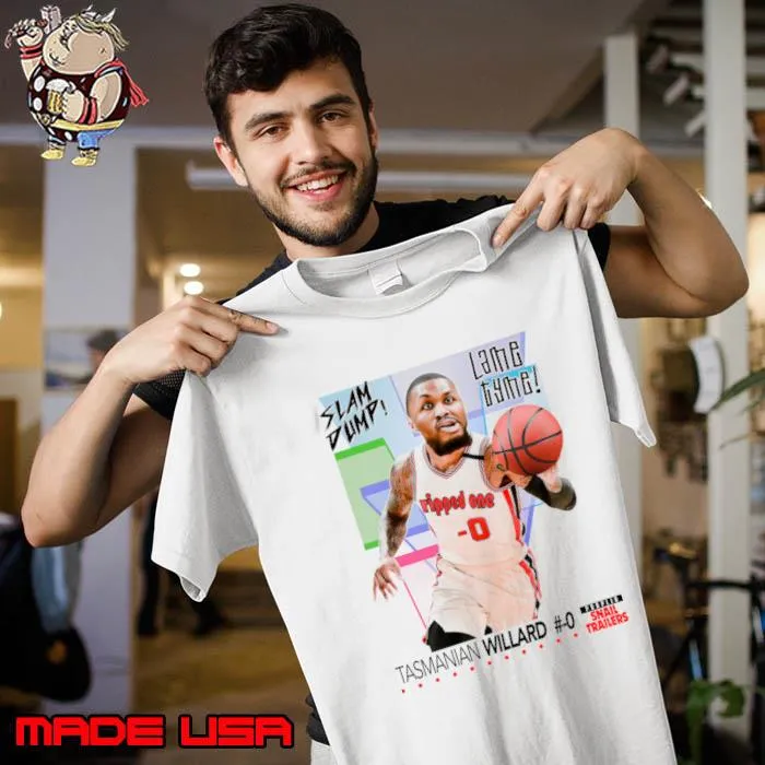 Tasmanian Willard Dump Sports Basketball T-Shirt Unisex