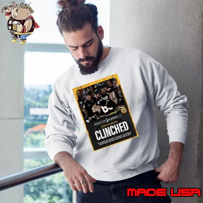 The Boston Bruins Have Clinched A Spot In The Stanley Cup Playoffs 2024 Nhl For The Eighth Straight Year s Sweatshirt