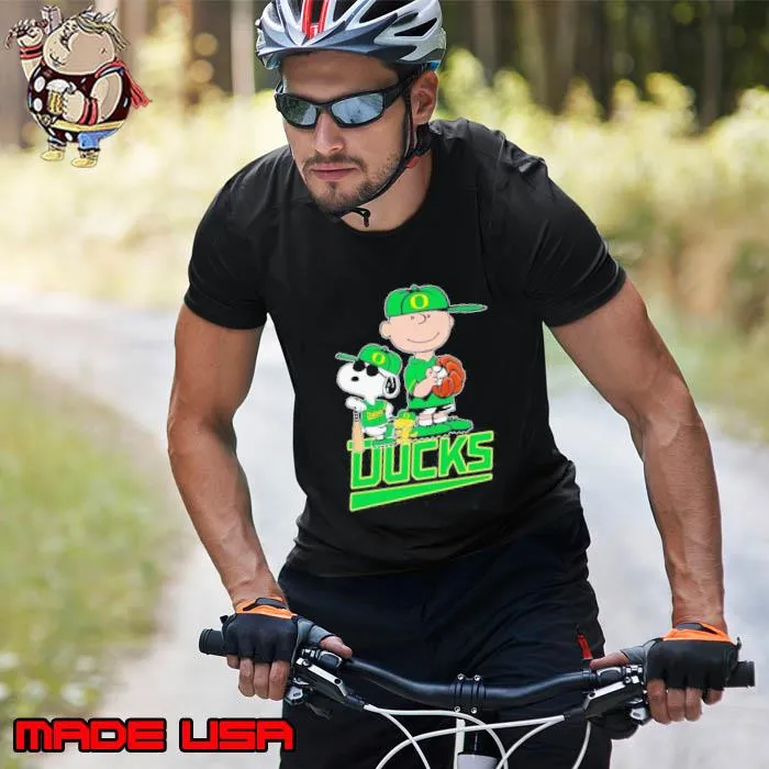 The Peanuts Movie Characters Oregon Ducks Baseball Shirt Unisex