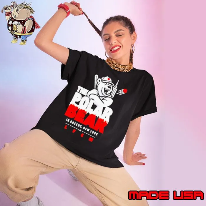 The polar bear in queens baseball s Ladies tee