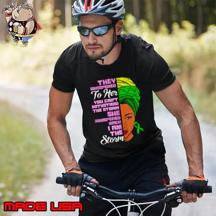 They whispered to her about the storm mental health black women T-Shirt