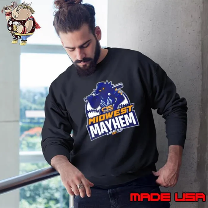 USSSA Iowa Baseball CIS Midwest Mayhem 2024 logo shirt