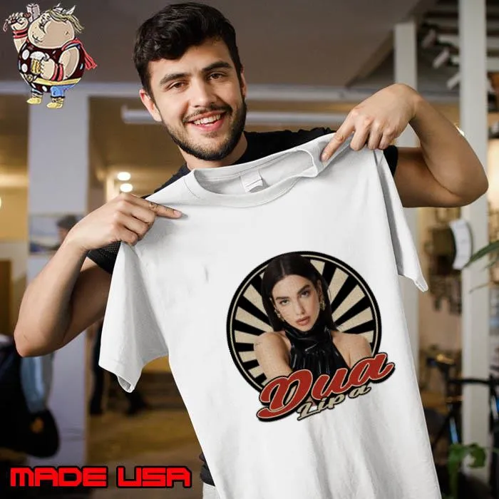 Vintage Circle Dua Lipa English and Albanian singer and songwriter T-Shirt Unisex