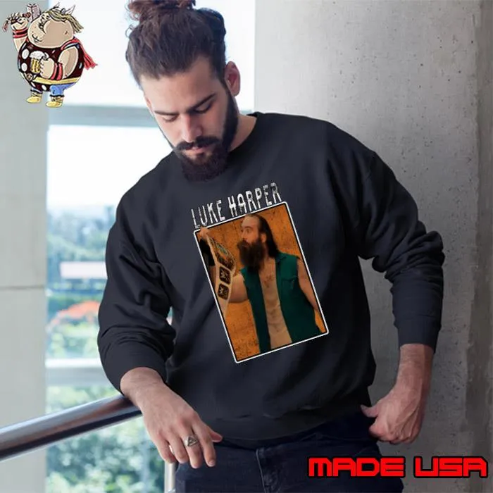 Vintage Wwe Luke Harper American professional wrestler T-Shirt Sweatshirt