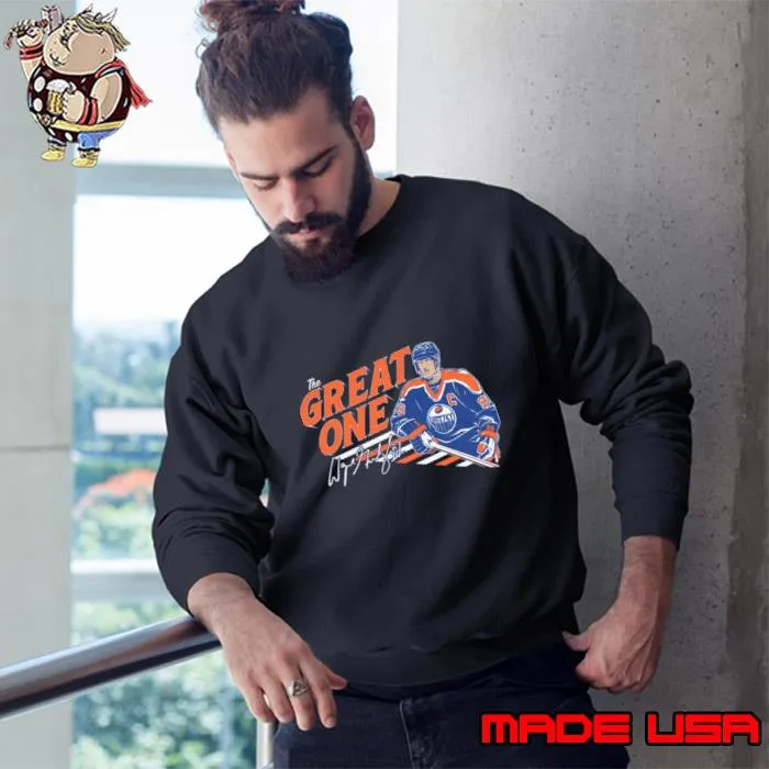 Wayne Gretzky Canadian former professional ice hockey The Great One T-Shirt Sweatshirt