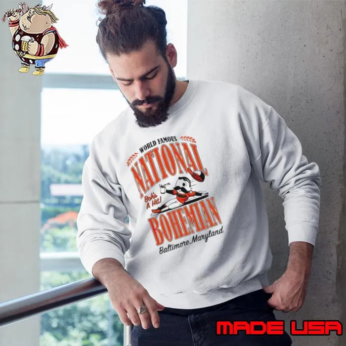 World Famous National Bohemian Baltimore s Sweatshirt