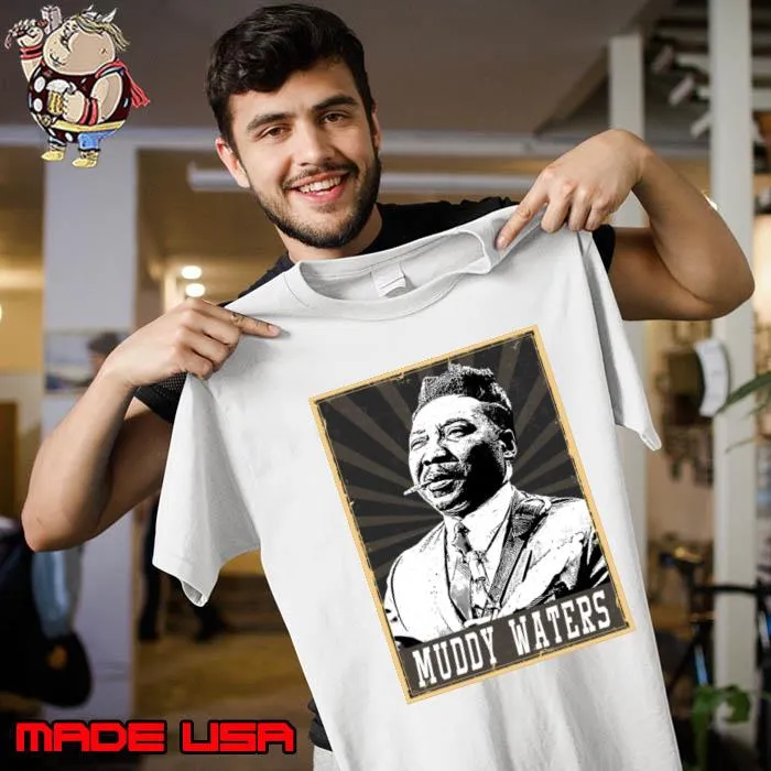 80s Style Muddy Waters American blues singer and musician T-Shirt Unisex